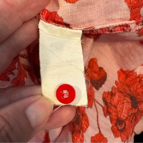 Zara floral print linen tunic midi dress - Picture 8 of 9